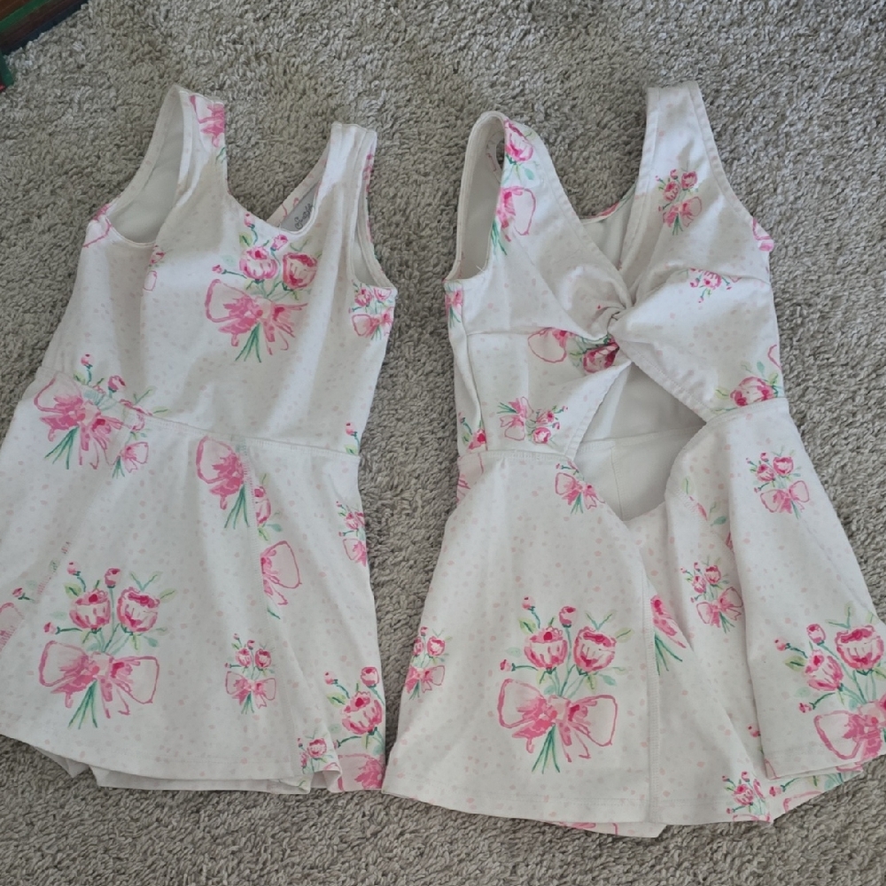 SweetHoney Pink Floral Kids Casual Dress